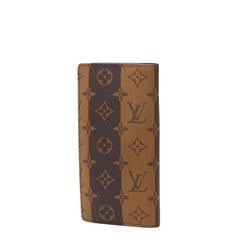 ルイ ヴィトン ×ヴァージルアブロー×NIGO ポルトフォイユ プラザ 長財布 M81008 ブラウン PVC レディース LOUIS VUITTON 【中古】