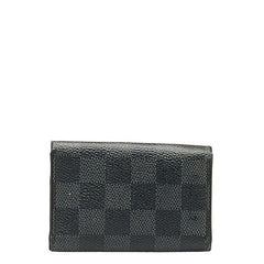 ルイ ヴィトン ダミエ グラフィット ミュルティクレ6 キーケース N62662 ブラック PVC レザー メンズ LOUIS VUITTON 【中古】