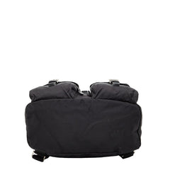 プラダ 三角ロゴプレート リュック バックパック B2811F ブラック ナイロン レディース PRADA 【中古】