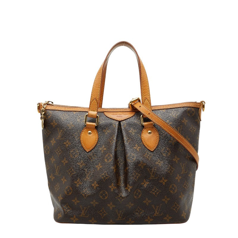 ルイ ヴィトン モノグラム　 パレルモPM ハンドバッグ ショルダーバッグ 2WAY M40145 ブラウン PVC レザー レディース LOUIS VUITTON 【中古】