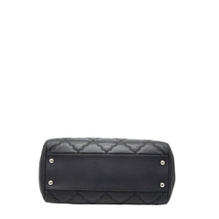 シャネル ハンプトンズ ウルトラステッチ チェーン トートバッグ ブラック ラムスキン レディース CHANEL 【中古】