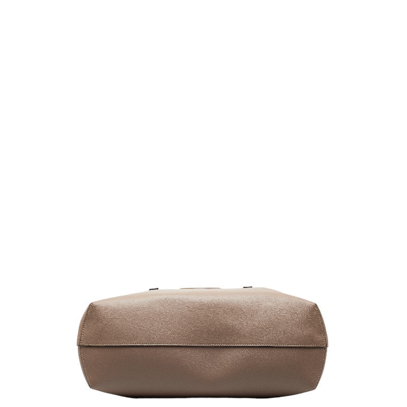 フェンディ エフイズ トートバッグ ショルダーバッグ 8BH348 グレージュ レザー レディース FENDI 【中古】