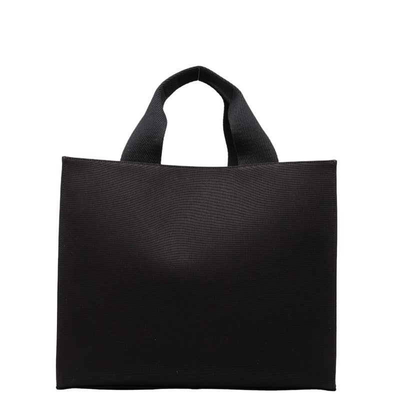 フェンディ ×VERSACA ヴェルサーチ FENDACE フェンダーチェ ラ メデューサ 総柄 トートバッグ ショルダーバッグ 2WAY 8BH395 ブラック イエロー キャンバス レディース FENDI 【中古】