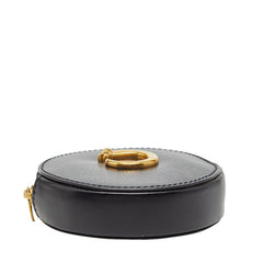 カルティエ パンテール ラウンド コインケース ブラック ゴールド レザー レディース CARTIER 【中古】