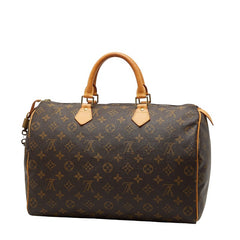 ルイ ヴィトン モノグラム スピーディ35 ハンドバッグ ボストンバッグ M41107 ブラウン PVC レザー レディース LOUIS VUITTON 【中古】