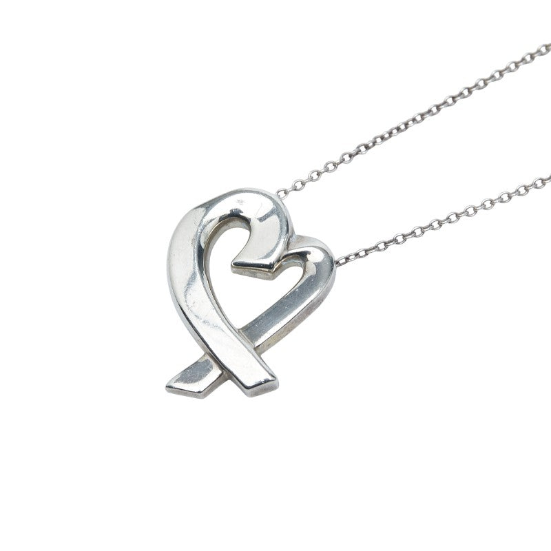 ティファニー ラビングハート ネックレス SV925 シルバー レディース TIFFANY&Co. 【中古】