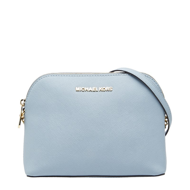 マイケルコース 斜め掛け ミニショルダーバッグ ライトブルー レザー レディース Michael Kors 【中古】