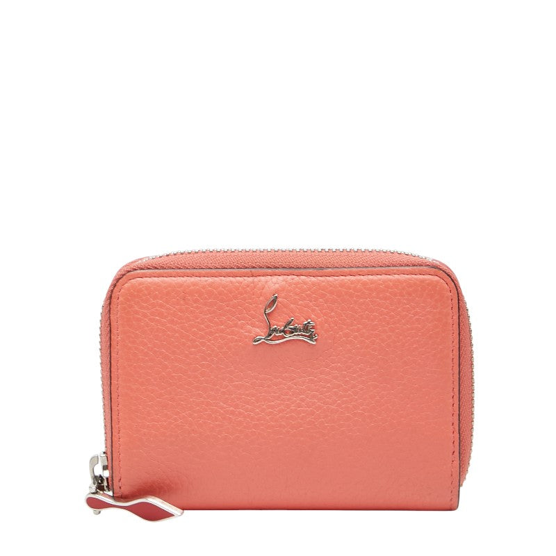 クリスチャンルブタン - ラウンドファスナー コインケース 小銭入れ ピンク レザー レディース Christian Louboutin 【中古】