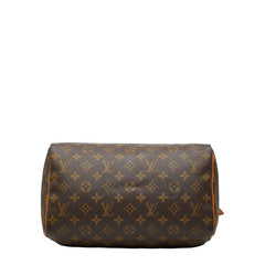 ルイ ヴィトン モノグラム スピーディ30 ハンドバッグ M41526 ブラウン PVC レザー レディース LOUIS VUITTON 【中古】