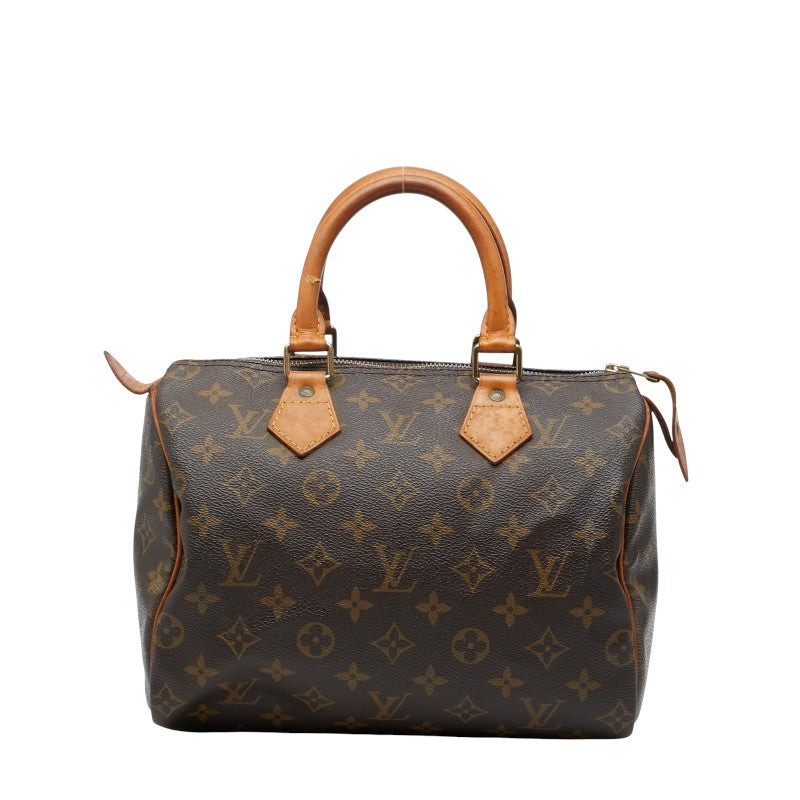 ルイ ヴィトン モノグラム スピーディ25 ミニボストンバッグ ハンドバッグ M41528 ブラウン PVC レザー レディース LOUIS VUITTON 【中古】