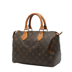 ルイ ヴィトン モノグラム スピーディ25 ミニボストンバッグ ハンドバッグ M41528 ブラウン PVC レザー レディース LOUIS VUITTON 【中古】