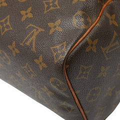 ルイ ヴィトン モノグラム スピーディ25 ミニボストンバッグ ハンドバッグ M41528 ブラウン PVC レザー レディース LOUIS VUITTON 【中古】