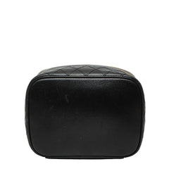 シャネル ビコローレ バニティバッグ ハンドバッグ ブラック ラムスキン レディース CHANEL 【中古】