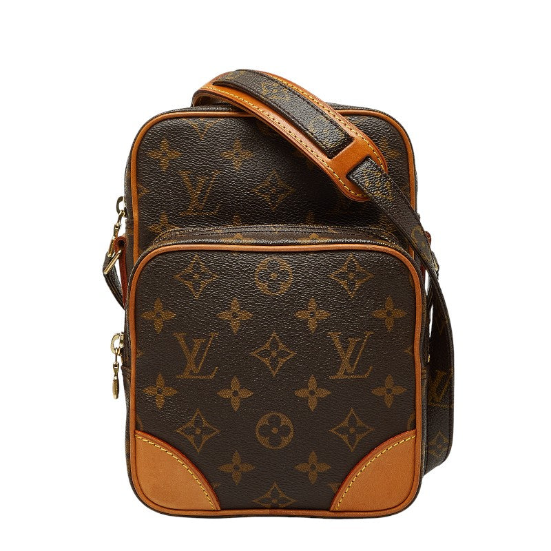 ルイ ヴィトン モノグラム アマゾン 斜め掛け ショルダーバッグ M45236 ブラウン PVC レザー レディース LOUIS VUITTON 【中古】