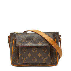ルイ ヴィトン モノグラム ヴィバシテPM 斜め掛け ショルダーバッグ M51165 ブラウン PVC レザー レディース LOUIS VUITTON 【中古】