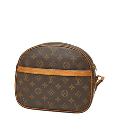 ルイ ヴィトン モノグラム サンリス 斜め掛け ショルダーバッグ M51222 ブラウン PVC レザー レディース LOUIS VUITTON 【中古】