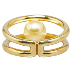 ミキモト ペンダントトップ K18YG イエローゴールド ゴールデンパール レディース MIKIMOTO 【中古】