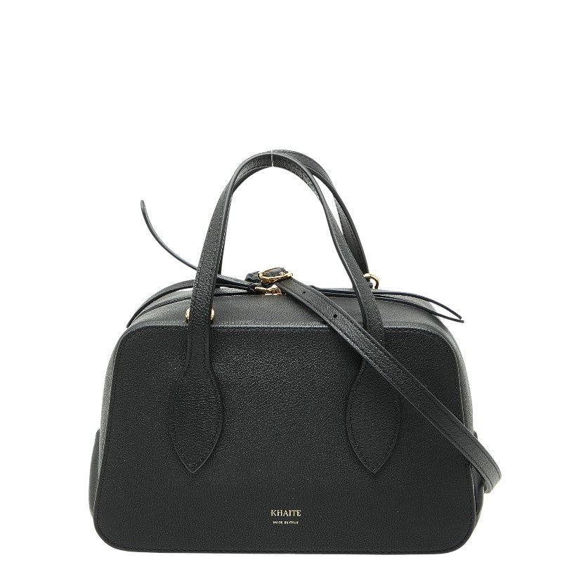 KHATE ハンドバッグ ショルダーバッグ 2WAY ブラック レザー レディース 【中古】