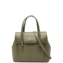 ロエベ ハンドバッグ ショルダーバッグ 2WAY カーキ レザー レディース LOEWE 【中古】