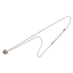ボッテガヴェネタ スター 星 ネックレス シルバー ライトブルー SV925 シルバー エナメル レディース BOTTEGAVENETA 【中古】