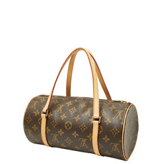 ルイ ヴィトン モノグラム パピヨン26 ハンドバッグ M51366 ブラウン PVC レザー レディース LOUIS VUITTON 【中古】
