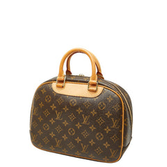 ルイ ヴィトン モノグラム トゥルーヴィル ハンドバッグ M42228 ブラウン PVC レザー レディース LOUIS VUITTON 【中古】