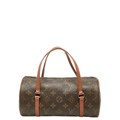 ルイ ヴィトン モノグラム パピヨン26 ハンドバッグ M51366 ブラウン PVC レザー レディース LOUIS VUITTON 中古