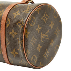 ルイ ヴィトン モノグラム パピヨン26 ハンドバッグ M51366 ブラウン PVC レザー レディース LOUIS VUITTON 中古