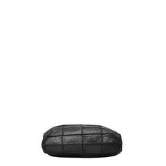 シャネル チョコバー トートバッグ ブラック レザー レディース CHANEL 【中古】