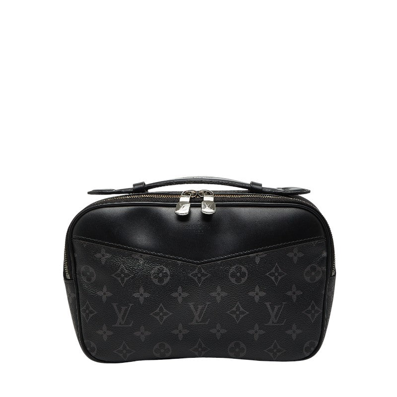 ルイ ヴィトン モノグラム エクリプス ボディバッグ ウエストバッグ M42906 ブラック PVC レザー レディース LOUIS VUITTON 【中古】