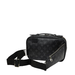ルイ ヴィトン モノグラム エクリプス ボディバッグ ウエストバッグ M42906 ブラック PVC レザー レディース LOUIS VUITTON 【中古】
