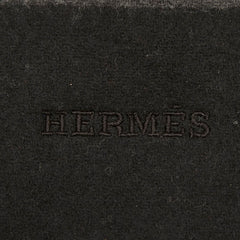 エルメス クリック セ ヌエ マフラー ブラック グレー カシミヤ メンズ HERMES 中古