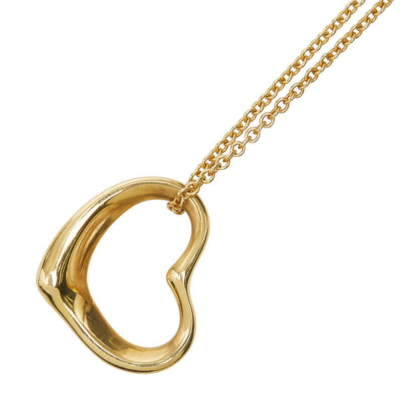 ティファニー オープンハート ネックレス K18YG イエローゴールド レディース TIFFANY&Co. 中古