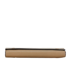 セリーヌ ラージフラップ 長財布 SPG5125 ベージュ レザー レディース CELINE 中古