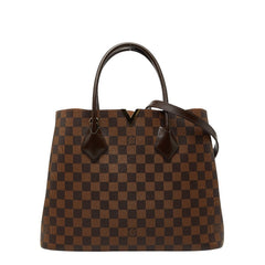 ルイ ヴィトン ダミエ ケンジントン トートバッグ ショルダーバッグ 2WAY N41435 エベヌ ブラウン PVC レザー レディース LOUIS VUITTON 中古