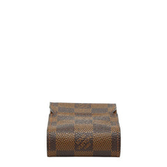 ルイ ヴィトン ダミエ エテュイ シガレット シガレットケース タバコケース N63024 ブラウン PVC レザー レディース LOUIS VUITTON 中古