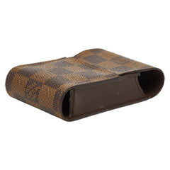 ルイ ヴィトン ダミエ エテュイ シガレット シガレットケース タバコケース N63024 ブラウン PVC レザー レディース LOUIS VUITTON 中古