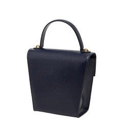 ディオール CDロゴ ショルダーバッグ ハンドバッグ 2WAY ネイビー ゴールド レザー レディース Dior 中古