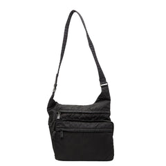 プラダ 三角ロゴプレート ショルダーバッグ ブラック ナイロン レザー レディース PRADA 【中古】