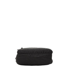 プラダ 三角ロゴプレート ショルダーバッグ ブラック ナイロン レザー レディース PRADA 【中古】