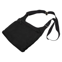 プラダ 三角ロゴプレート ショルダーバッグ V218 ブラック ナイロン レディース PRADA 中古