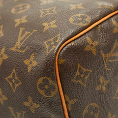 ルイ ヴィトン モノグラム スピーディ25 ハンドバッグ ミニボストンバッグ M41528 ブラウン PVC レザー レディース LOUIS VUITTON 【中古】