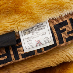 フェンディ ズッカ - ブランケット ひざ掛け 毛布 ブラウン アクリル レディース FENDI 【中古】