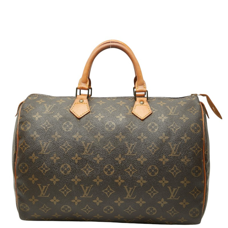 ルイ ヴィトン モノグラム スピーディ35 ハンドバッグ ミニボストンバッグ M41524 ブラウン PVC レザー レディース LOUIS VUITTON 【中古】