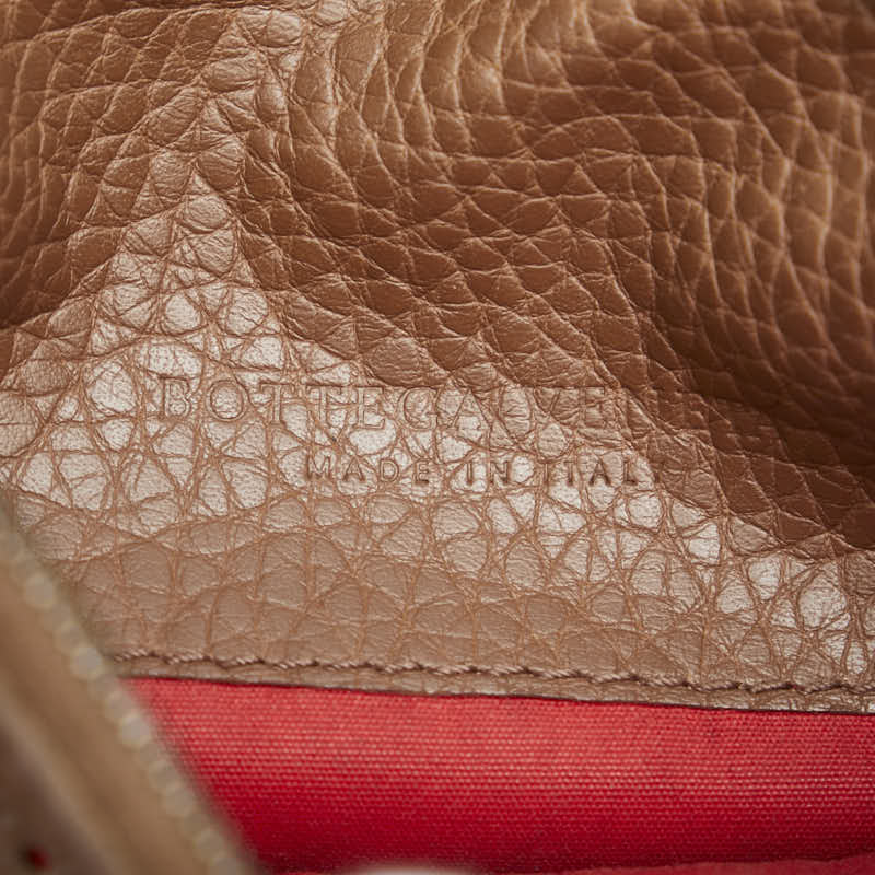 ボッテガヴェネタ パンチング 斜め掛け ショルダーバッグ ブラウン レザー レディース BOTTEGAVENETA 【中古】