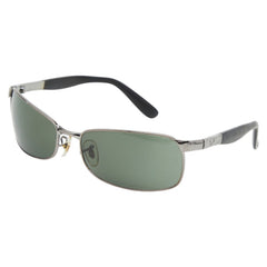レイバン サングラス シルバー ブラック メタル ラバー メンズ Ray-Ban 【中古】