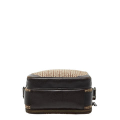 ジバンシー 斜め掛け ショルダーバッグ ベージュ ブラウン キャンバス レザー レディース Givenchy 【中古】