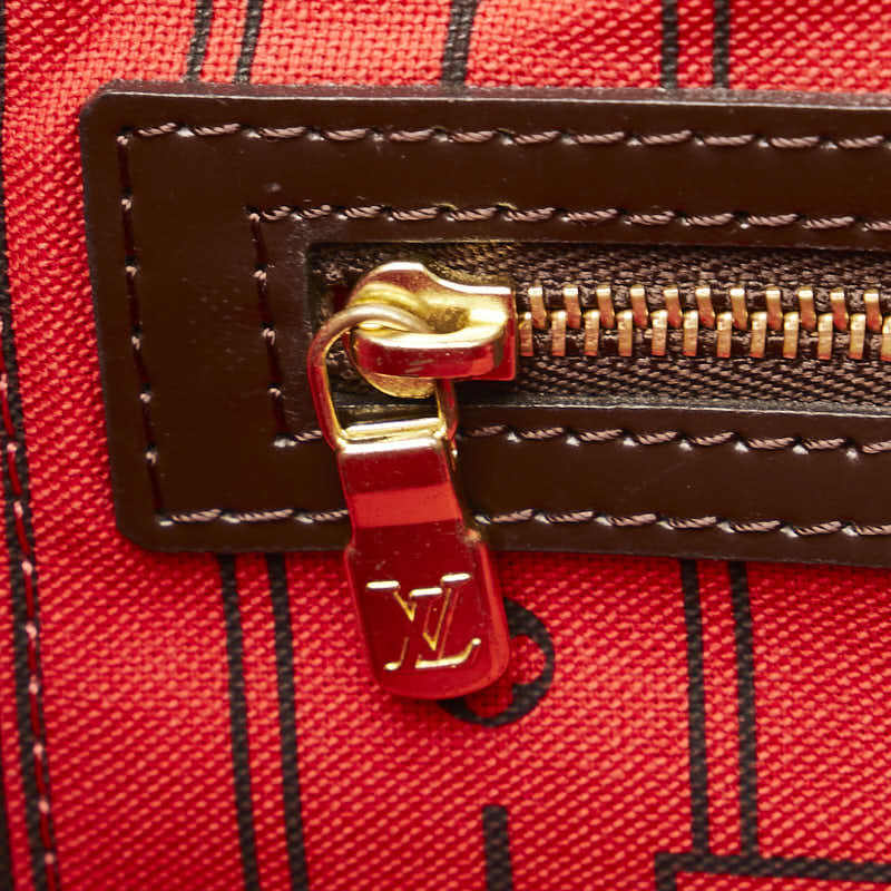 ルイ ヴィトン ダミエ ネヴァーフルPM ハンドバッグ トートバッグ N41359 ブラウン PVC レザー レディース LOUIS VUITTON 【中古】