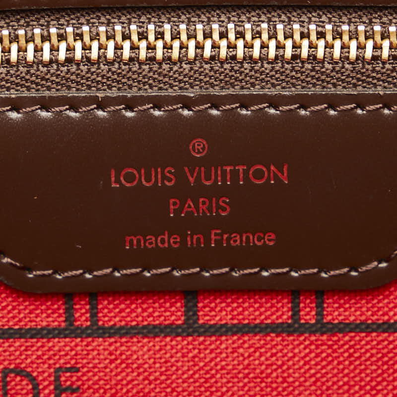ルイ ヴィトン ダミエ ネヴァーフルPM ハンドバッグ トートバッグ N41359 ブラウン PVC レザー レディース LOUIS VUITTON 【中古】