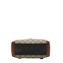 グッチ GGスプリーム パドロック リュック バックパック 498194 ベージュ マルチカラー PVC レザー レディース GUCCI 【中古】